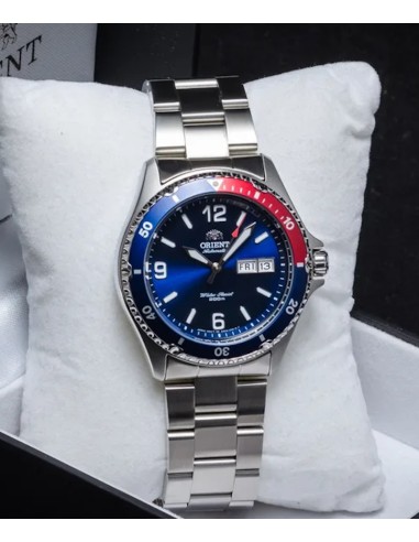 reloj automático buceo hombre Orient Mako II TAA02009D 41,5mm 200m WR correa de acero