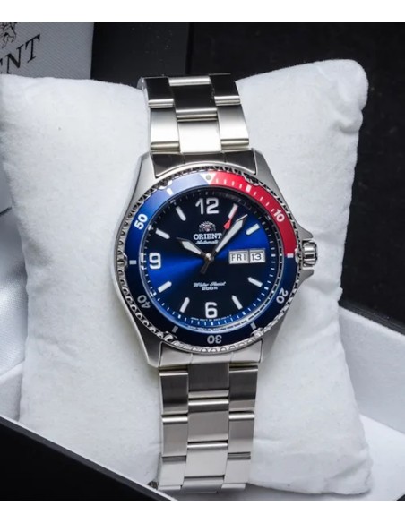 reloj automático buceo hombre Orient Mako II TAA02009D 41,5mm 200m WR correa de acero