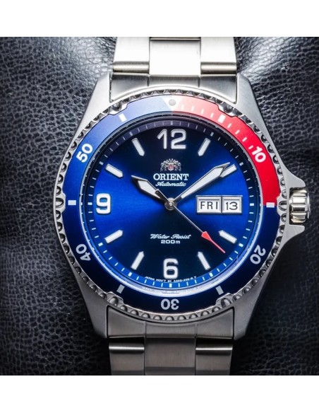 reloj automático buceo hombre Orient Mako II TAA02009D 41,5mm 200m WR correa de acero