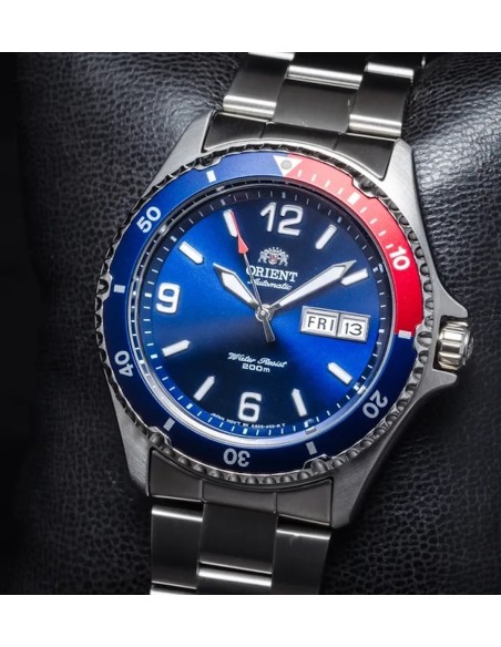 reloj automático buceo hombre Orient Mako II TAA02009D 41,5mm 200m WR correa de acero