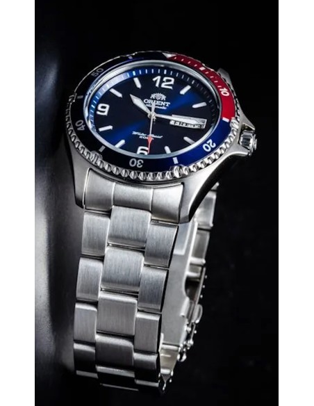 reloj automático buceo hombre Orient Mako II TAA02009D 41,5mm 200m WR correa de acero