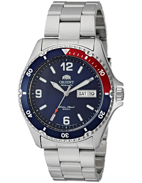 reloj automático buceo hombre Orient Mako II TAA02009D 41,5mm 200m WR correa de acero