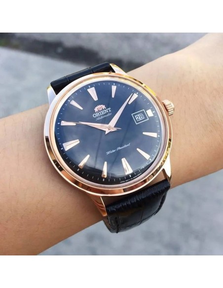 reloj automático hombre Orient Bambino TAC00001B 40,5mm F6724  30m WR correa de cuero