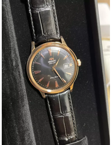reloj automático hombre Orient Bambino TAC00001B 40,5mm F6724  30m WR correa de cuero