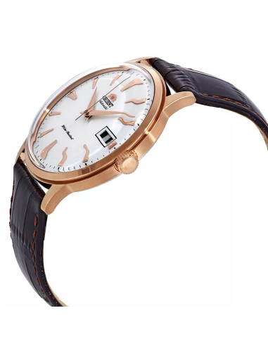 reloj automático hombre Orient Bambino TAC00002W 40,5mm F6724  30m WR correa de cuero (admite cuerda manual)