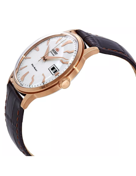 reloj automático hombre Orient Bambino TAC00002W 40,5mm F6724  30m WR correa de cuero (admite cuerda manual)