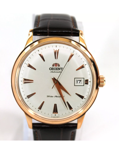 reloj automático hombre Orient Bambino TAC00002W 40,5mm F6724  30m WR correa de cuero (admite cuerda manual)