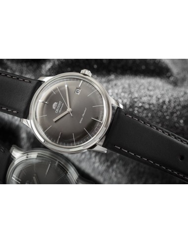 reloj automático hombre Orient Bambino TAC0000CA 40,5mm F6724  30m WR correa de cuero (admite cuerda manual)