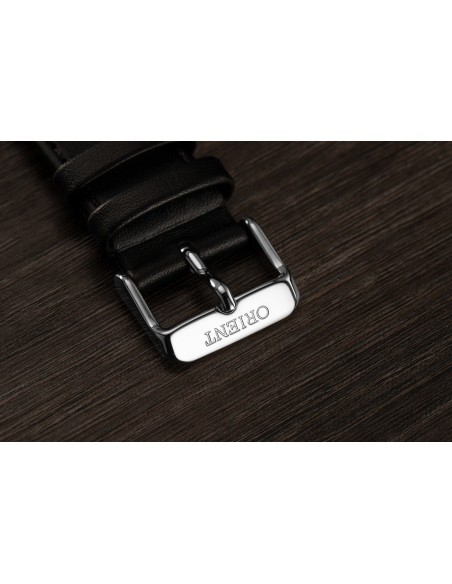 reloj automático hombre Orient Bambino TAC0000DB  40,5mm F6724  30m WR correa de cuero (admite cuerda manual)