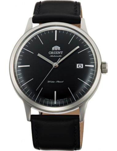 reloj automático hombre Orient Bambino TAC0000DB  40,5mm F6724  30m WR correa de cuero (admite cuerda manual)