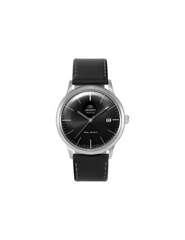 reloj automático hombre Orient Bambino TAC0000DB  40,5mm F6724  30m WR correa de cuero (admite cuerda manual)