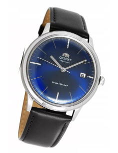 reloj automático hombre Orient Bambino TAC0000DD  40,5mm F6724  30m WR correa de cuero (admite cuerda manual)