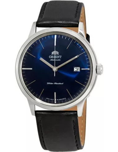 reloj automático hombre Orient Bambino TAC0000DD  40,5mm F6724  30m WR correa de cuero (admite cuerda manual)
