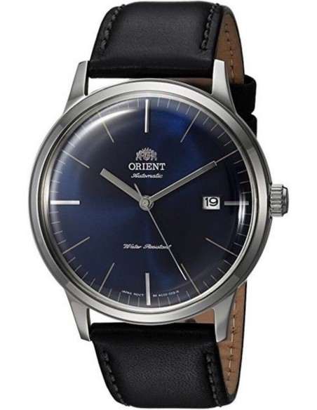 reloj automático hombre Orient Bambino TAC0000DD  40,5mm F6724  30m WR correa de cuero (admite cuerda manual)