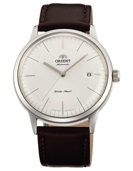 reloj automático hombre Orient Bambino TAC0000EW  40,5mm F6724  30m WR correa de cuero (admite cuerda manual)