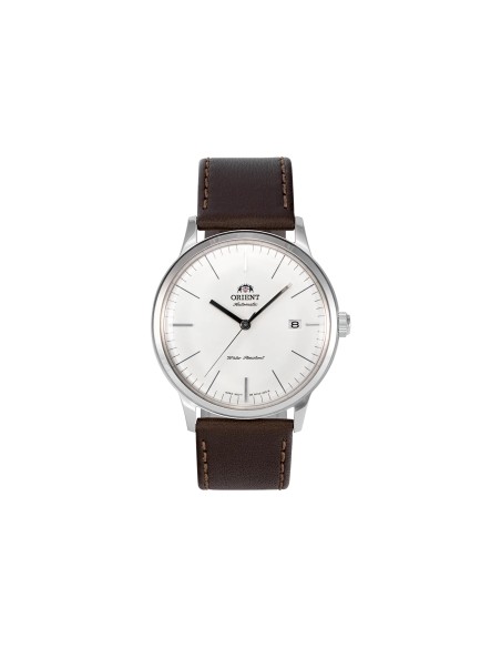 reloj automático hombre Orient Bambino TAC0000EW  40,5mm F6724  30m WR correa de cuero (admite cuerda manual)