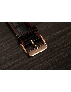 reloj automático hombre Orient Bambino TAC08001T 42MM 30m WR correa de cuero 2
