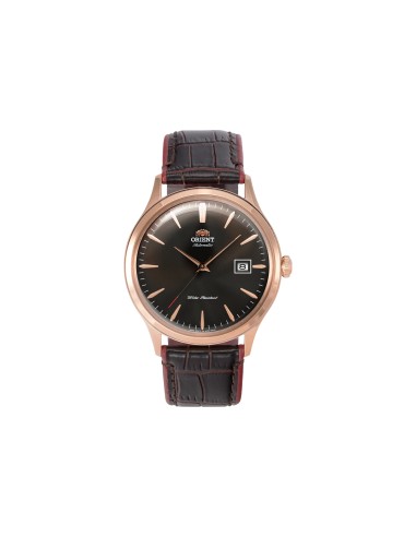 reloj automático hombre Orient Bambino TAC08001T 42MM 30m WR correa de cuero