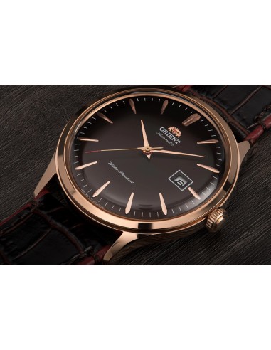 reloj automático hombre Orient Bambino TAC08001T 42MM 30m WR correa de cuero