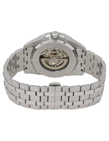Reloj automático hombre Bulova Sutton 96A187 43mm azul / plata Skeleton 100m WR correa de acero