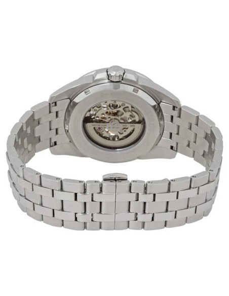 Reloj automático hombre Bulova Sutton 96A187 43mm azul / plata Skeleton 100m WR correa de acero