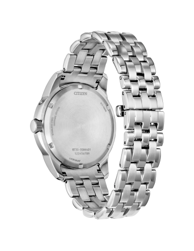 hombre solar  Citizen Calendrier Moon Phase BU0080-52X 41.8mm 100m WR cristal de zafiro correa de acero