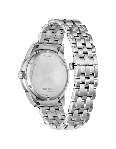 hombre solar  Citizen Calendrier Moon Phase BU0080-52X 41.8mm 100m WR cristal de zafiro correa de acero