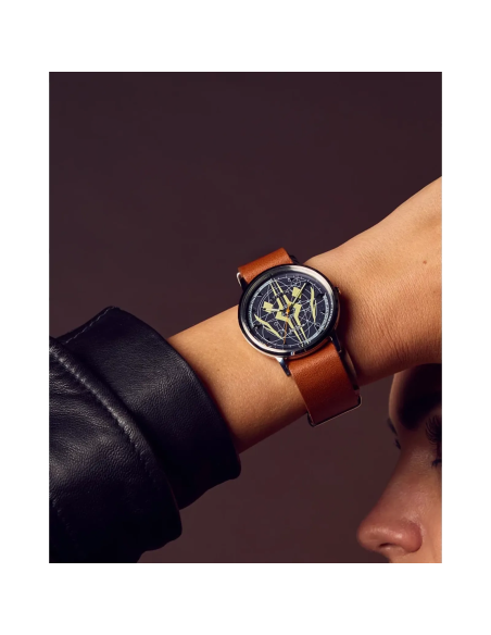 reloj hombre Citizen Eco-Drive Ahsoka Tano Star Wars  BJ6508-02W 40.5mm 50m WR correa de cuero movimiento Eco-Drive