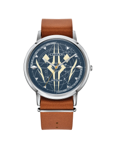 reloj hombre Citizen Eco-Drive Ahsoka Tano Star Wars  BJ6508-02W 40.5mm 50m WR correa de cuero movimiento Eco-Drive