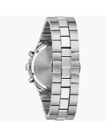 reloj hombre Bulova Prestige Classic Chronograph 96B459 40mm cristal de zafiro correa de acero 100m WR