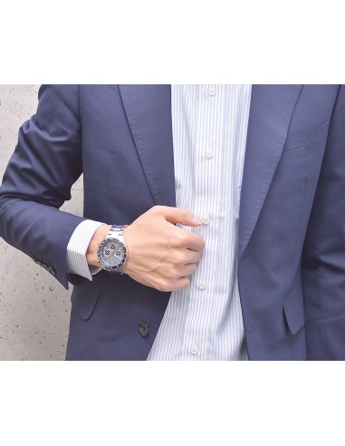 reloj cronógrafo hombre Seiko Spirit SBTR027 JDM 39.8mm 100m WR correa de cuero