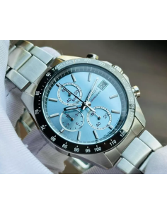 reloj cronógrafo hombre Seiko Spirit SBTR029 JDM 39.8mm 100m WR correa de acero 2