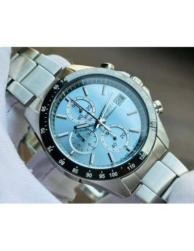 reloj cronógrafo hombre Seiko Spirit SBTR029 JDM 39.8mm 100m WR correa de acero