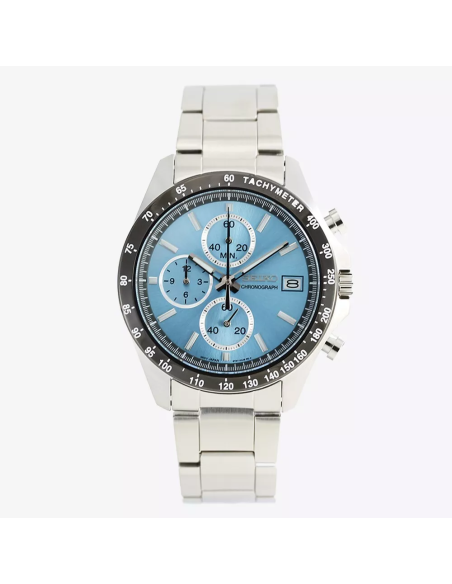 reloj cronógrafo hombre Seiko Spirit SBTR029 JDM 39.8mm 100m WR correa de acero