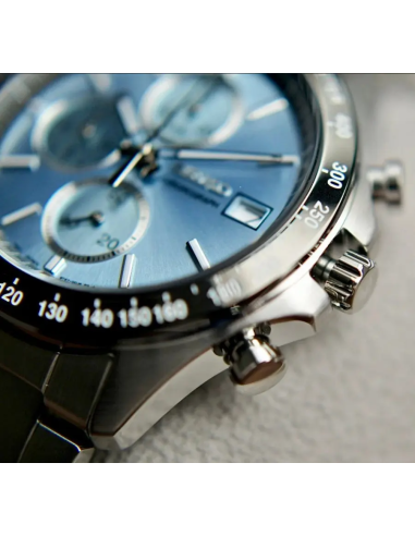 reloj cronógrafo hombre Seiko Spirit SBTR029 JDM 39.8mm 100m WR correa de acero