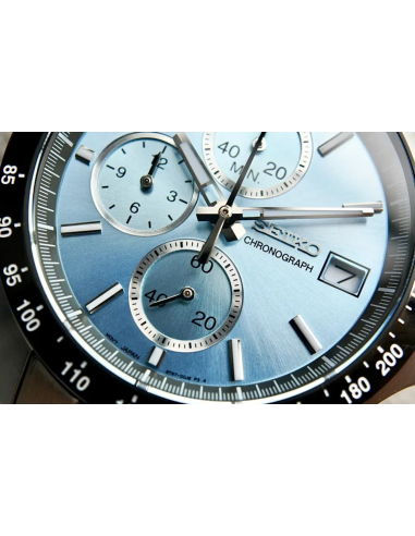 reloj cronógrafo hombre Seiko Spirit SBTR029 JDM 39.8mm 100m WR correa de acero