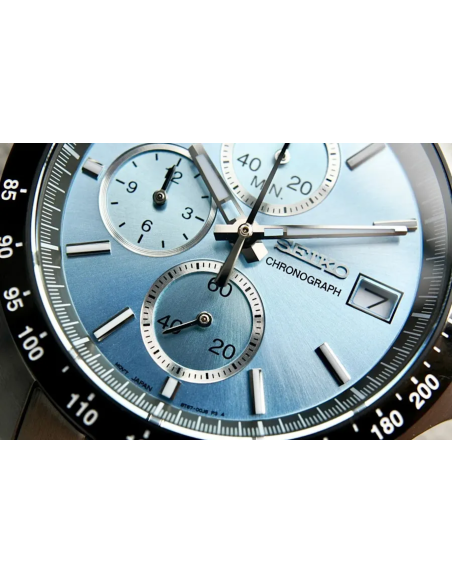 reloj cronógrafo hombre Seiko Spirit SBTR029 JDM 39.8mm 100m WR correa de acero