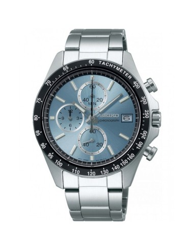 reloj cronógrafo hombre Seiko Spirit SBTR029 JDM 39.8mm 100m WR correa de cuero