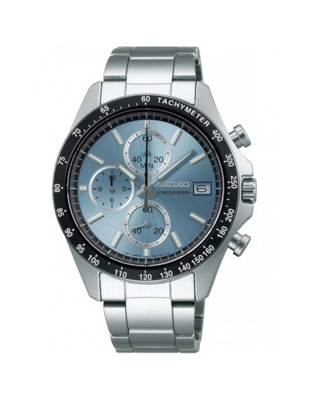 reloj cronógrafo hombre Seiko Spirit SBTR029 JDM 39.8mm 100m WR correa de cuero