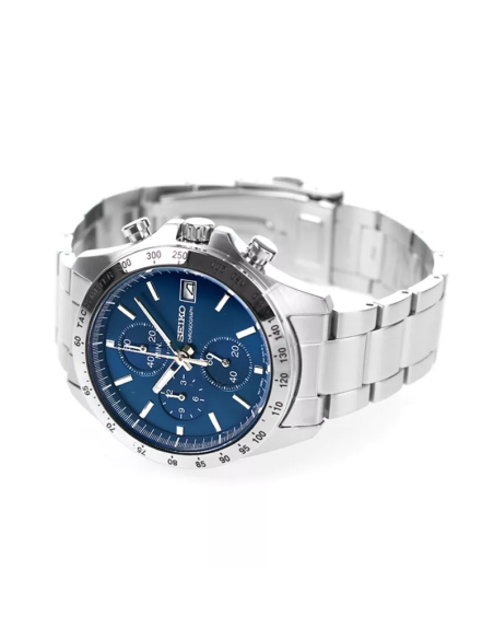 reloj cronógrafo hombre Seiko Spirit SBTR023 JDM 39.8mm 100m WR correa de acero