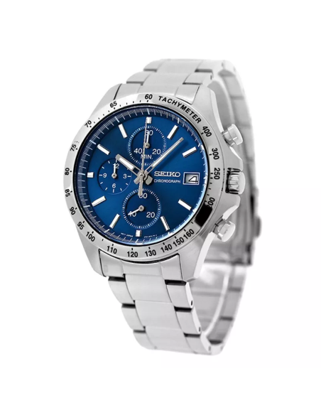 reloj cronógrafo hombre Seiko Spirit SBTR023 JDM 39.8mm 100m WR correa de acero