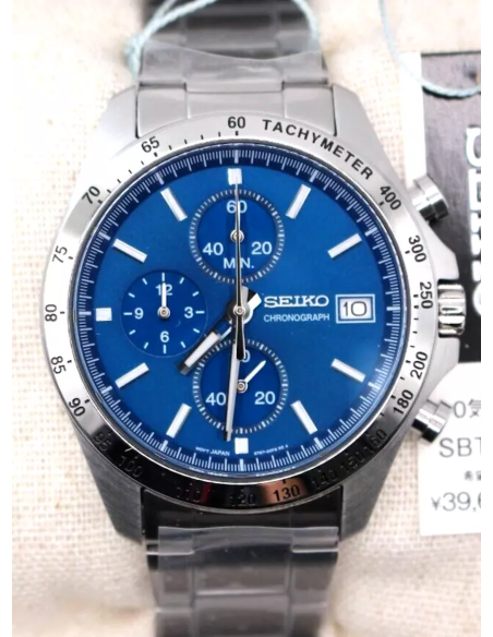 reloj cronógrafo hombre Seiko Spirit SBTR023 JDM 39.8mm 100m WR correa de acero