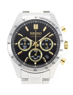 reloj cronógrafo hombre Seiko Spirit SBTR015 JDM 39.8mm 100m WR correa de acero 2