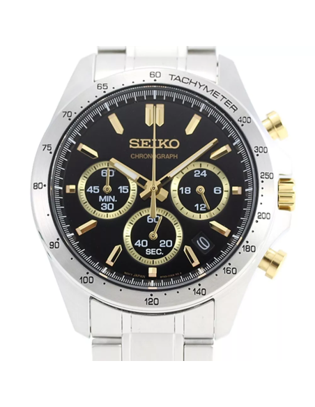 reloj cronógrafo hombre Seiko Spirit SBTR015 JDM 39.8mm 100m WR correa de acero
