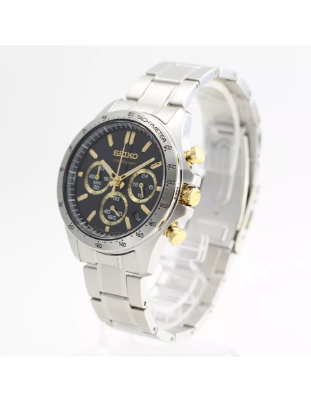 reloj cronógrafo hombre Seiko Spirit SBTR015 JDM 39.8mm 100m WR correa de acero