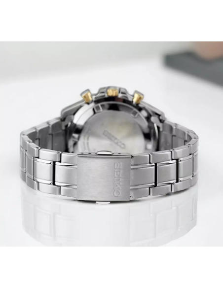 reloj cronógrafo hombre Seiko Spirit SBTR015 JDM 39.8mm 100m WR correa de acero
