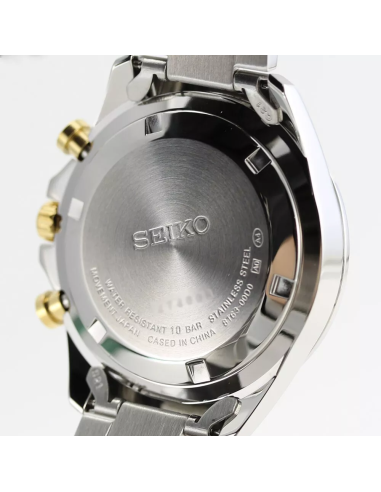reloj cronógrafo hombre Seiko Spirit SBTR015 JDM 39.8mm 100m WR correa de acero