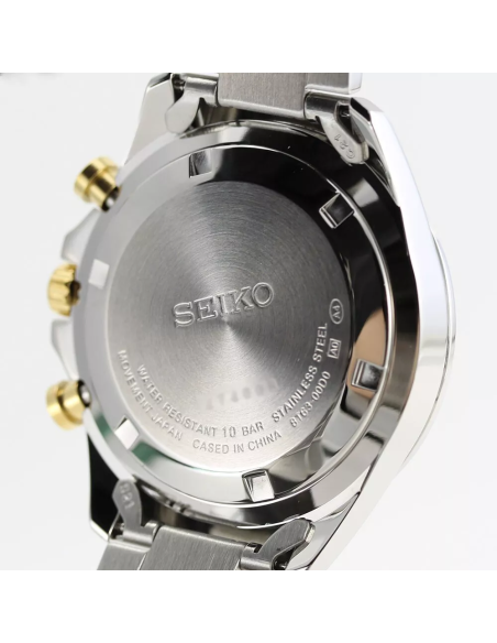 reloj cronógrafo hombre Seiko Spirit SBTR015 JDM 39.8mm 100m WR correa de acero