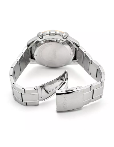 reloj cronógrafo hombre Seiko Spirit SBTR026 JDM 39.8mm 100m WR correa de acero