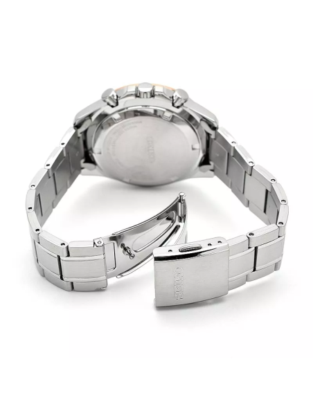 reloj cronógrafo hombre Seiko Spirit SBTR026 JDM 39.8mm 100m WR correa de acero